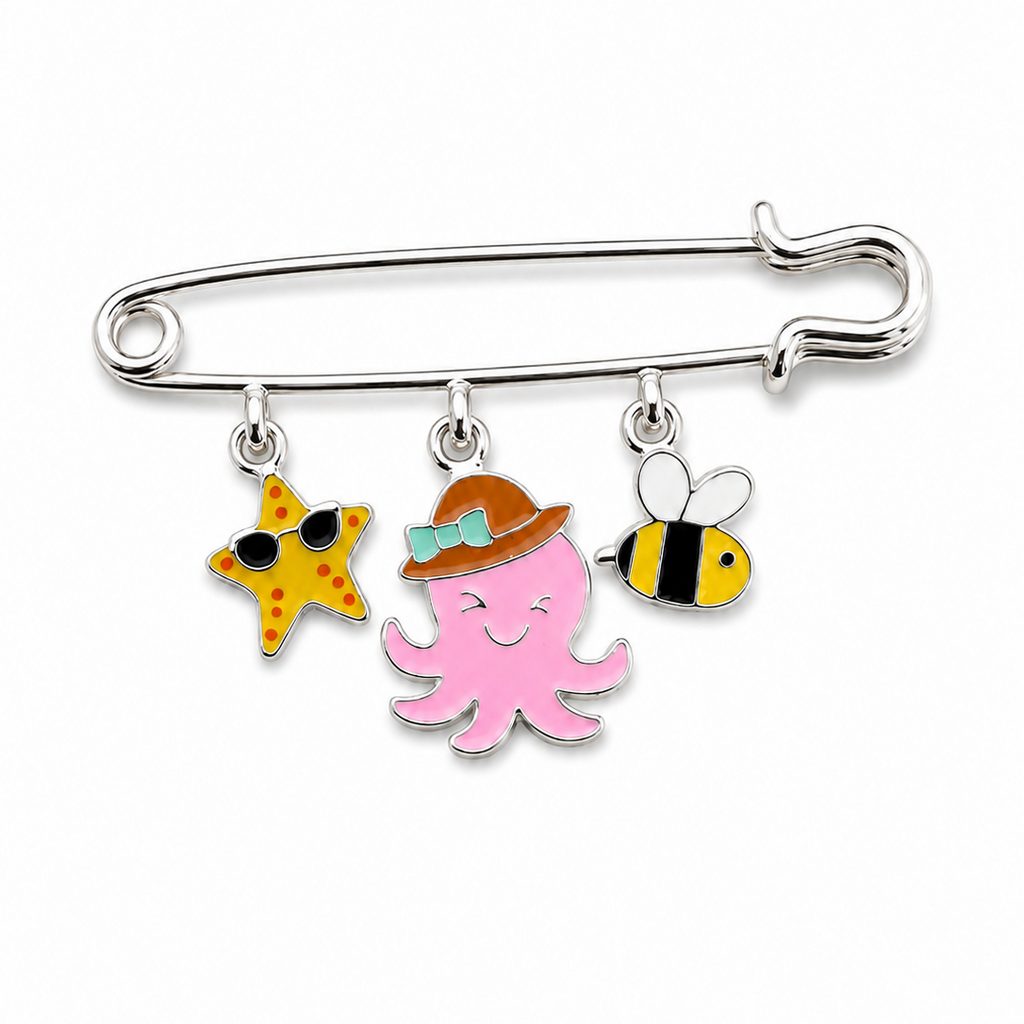 Beach Lover Brooch - 925 Sterling Silver