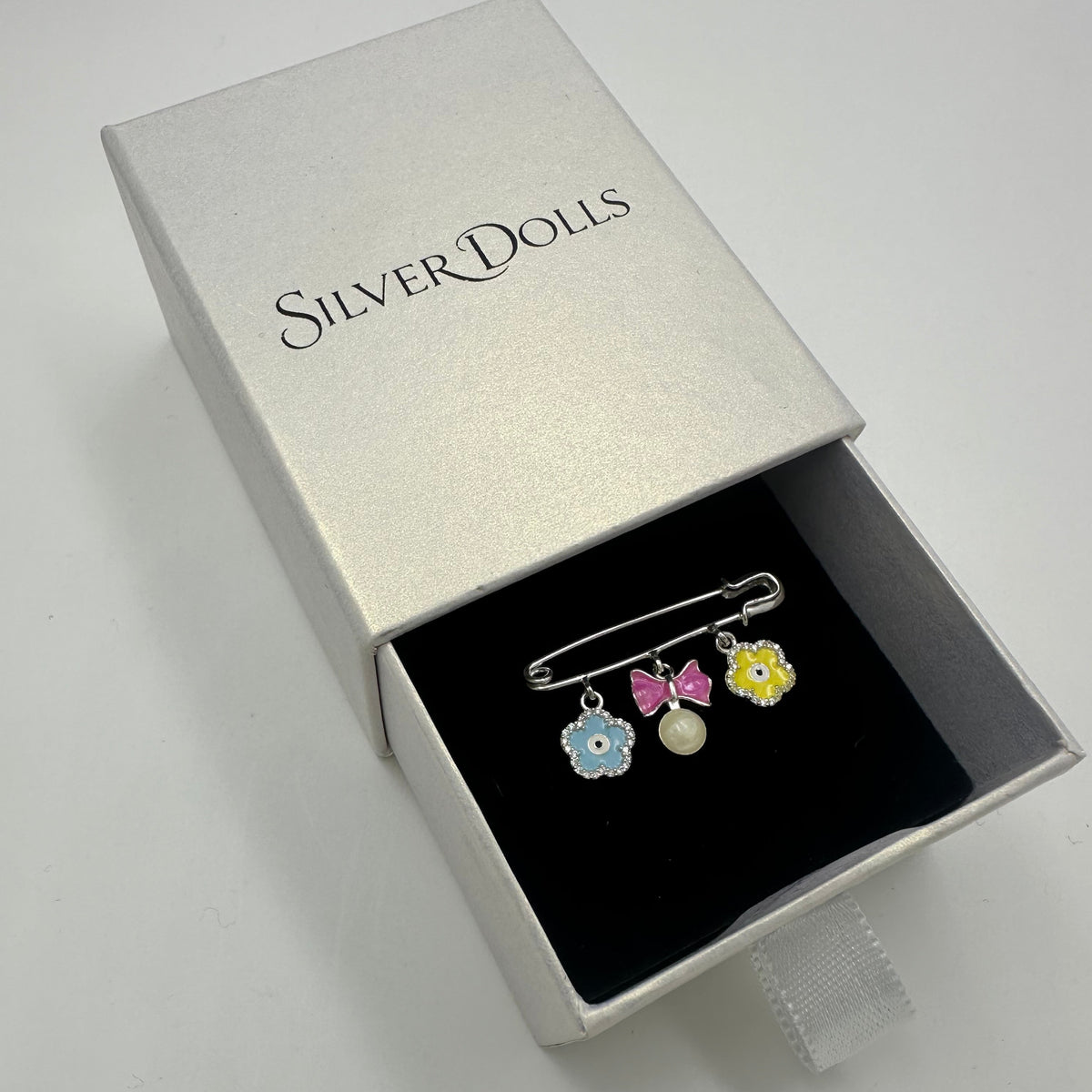 Floral Kids Brooch - 925 Sterling Silver