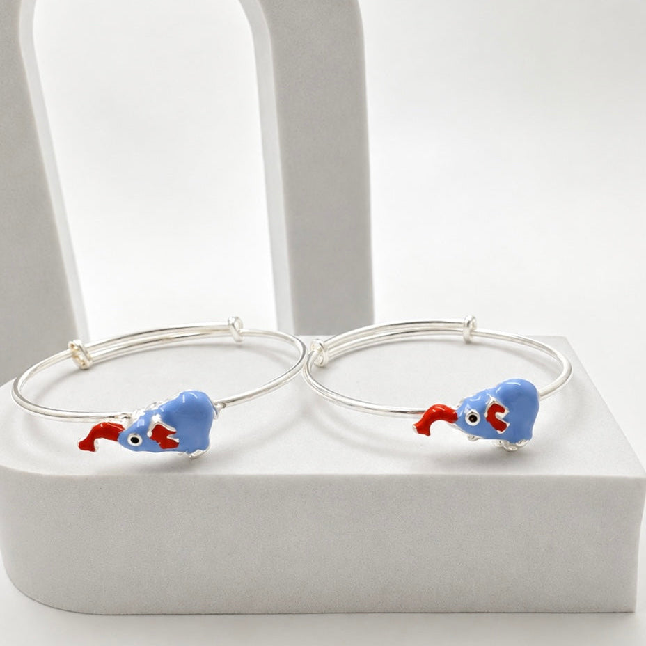 925 Sterling Silver Elle Baby Bangles (Pair)