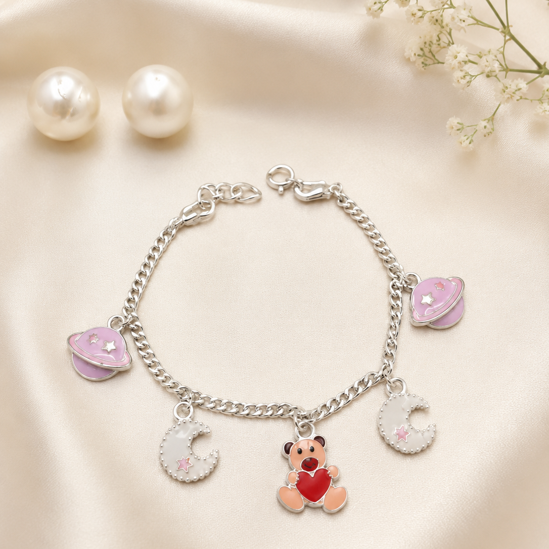 Whimsical Dreams Baby Charm Bracelet 925 Sterling Silver